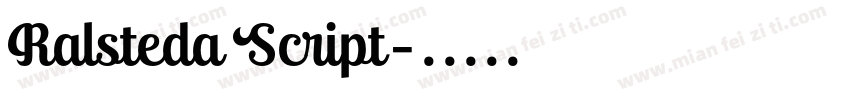 Ralsteda Script字体转换